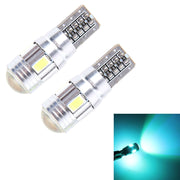 2PCS T10 3W Ice Blue Light 6 SMD 5630 LED Canbus senza errori Luci di ingombro per auto, DC 12V, 6 SMD 5630 LEDs