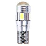 2PCS T10 3W Ice Blue Light 6 SMD 5630 LED Canbus senza errori Luci di ingombro per auto, DC 12V, 6 SMD 5630 LEDs