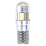 Lampada per luci di ingombro per auto Canbus senza errori 2PCS T10 3W 6 SMD 5630 LED, DC 12V, 6 SMD 5630 LEDs/White Light, 6 SMD 5630 LEDs/Pink Light, 6 SMD 5630 LEDs/Green Light