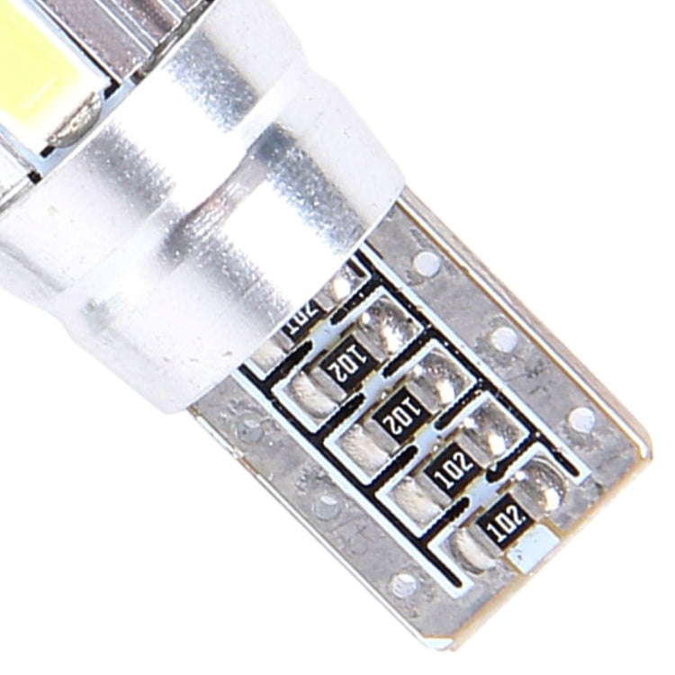 Lampada per luci di ingombro per auto Canbus senza errori 2PCS T10 3W 6 SMD 5630 LED, DC 12V, 6 SMD 5630 LEDs/White Light, 6 SMD 5630 LEDs/Pink Light, 6 SMD 5630 LEDs/Green Light
