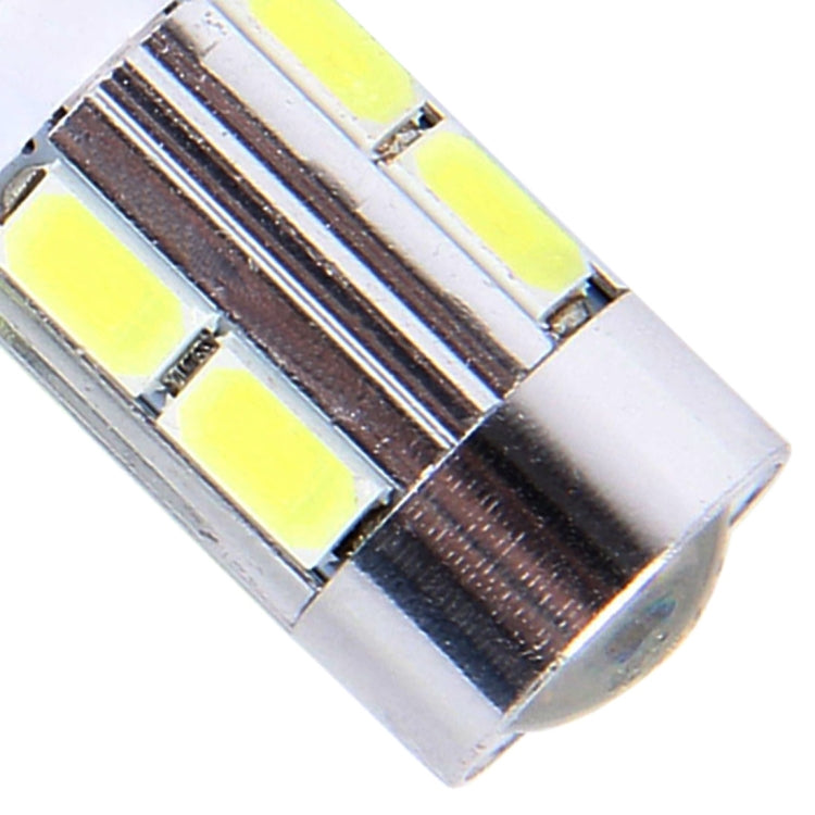 Lampada per luci di ingombro per auto, 2 pezzi T10 6W a luce bianca 10 SMD 5630 LED, DC 12V, 10 SMD 5630 LEDs