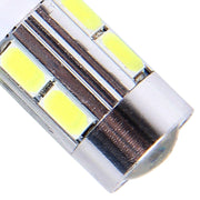 Lampada per luci di ingombro per auto, 2 pezzi T10 6W a luce bianca 10 SMD 5630 LED, DC 12V, 10 SMD 5630 LEDs