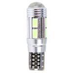 2PCS T10 6W Ice Blue Light 10 SMD 5630 LED Canbus senza errori Luci di ingombro per auto Lampada, DC 12V, 2 PCS T10 6W