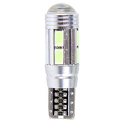 2PCS T10 6W Ice Blue Light 10 SMD 5630 LED Canbus senza errori Luci di ingombro per auto Lampada, DC 12V, 2 PCS T10 6W
