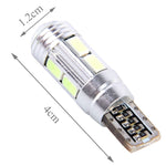 2PCS T10 6W Ice Blue Light 10 SMD 5630 LED Canbus senza errori Luci di ingombro per auto Lampada, DC 12V, 2 PCS T10 6W