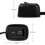 Interruttore Jtron per auto fai da te da 1 m, pulsante di accensione/spegnimento DC 12 V per fendinebbia, DRL, strisce LED, 1m