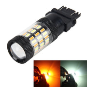 3157 5W 450LM 60LED DC 12V SMD-4014 Luce di stop per auto per auto Indicatori di direzione Luci per auto (luce bianca + luce gialla), 3157