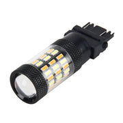 3157 5W 450LM 60LED DC 12V SMD-4014 Luce di stop per auto per auto Indicatori di direzione Luci per auto (luce bianca + luce gialla), 3157