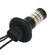 2 PZ 7440 5W 450LM 60LED DC 12V SMD-4014 Luce di stop per auto per auto Indicatori di direzione Set di sorgenti per auto (luce bianca + luce gialla), Lunghezza cavo: 40 cm, 7440