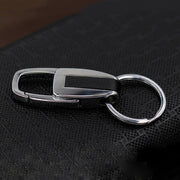 Portachiavi in pelle con anello singolo in metallo Portachiavi per auto in metallo Portachiavi multifunzionale Portachiavi Anelli Porta chiavi per auto, Single Ring
