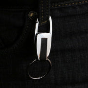 Portachiavi in metallo con doppio anello Portachiavi per auto in metallo Portachiavi per strumenti multifunzionali Portachiavi Anelli Supporto per portachiavi per auto, Double Ring