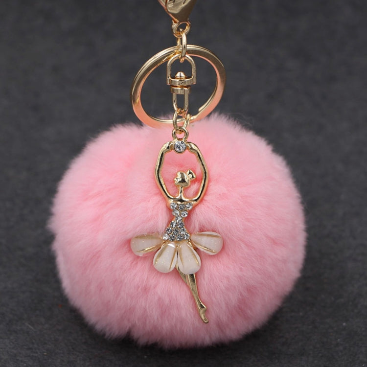 Balletto Portachiavi dorato Portachiavi Portachiavi Anelli Titolare Rex Coniglio Borsa per auto Ciondolo Borsa moda Ornamenti Ciondolo, consegna colore casuale, Rex Rabbit Shape