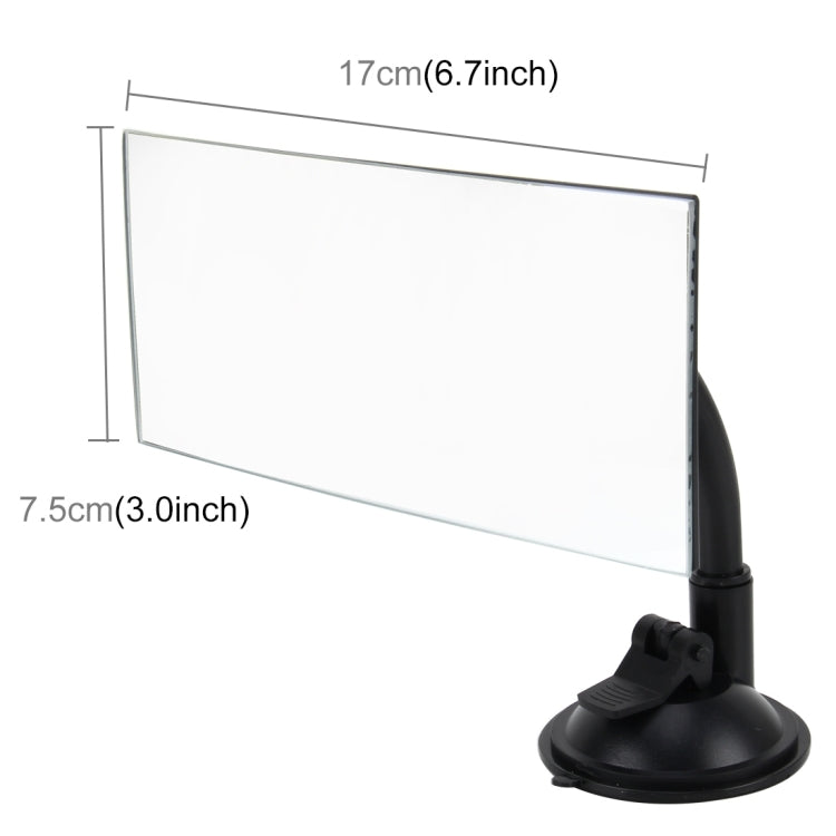 Specchio per punto cieco rettangolare per parabrezza interno regolabile a 360 gradi con portabicchieri, XL-1013
