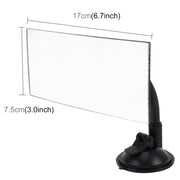 Specchio per punto cieco rettangolare per parabrezza interno regolabile a 360 gradi con portabicchieri, XL-1013