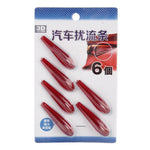 6 pezzi Spoiler posteriore universale in resina Spoiler posteriore per auto Spoiler posteriore esterno Kit spoiler per auto Crash Strip Spoiler Scheda instradata Raddrizzatore muto Spoiler per la riduzione del rumore
