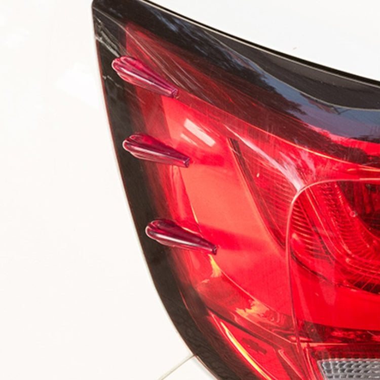 6 pezzi Spoiler posteriore universale in resina Spoiler posteriore per auto Spoiler posteriore esterno Kit spoiler per auto Crash Strip Spoiler Scheda instradata Raddrizzatore muto Spoiler per la riduzione del rumore