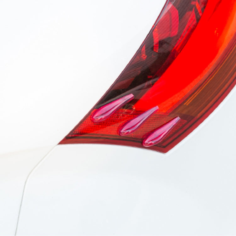 6 pezzi Spoiler posteriore universale in resina Spoiler posteriore per auto Spoiler posteriore esterno Kit spoiler per auto Crash Strip Spoiler Scheda instradata Raddrizzatore muto Spoiler per la riduzione del rumore