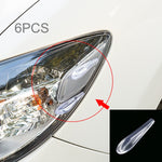 6 pezzi Spoiler posteriore universale in resina Spoiler posteriore per auto Spoiler posteriore esterno Kit spoiler per auto Crash Strip Spoiler Scheda instradata Raddrizzatore muto Spoiler per la riduzione del rumore