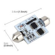 Lampada da lettura a LED per cupola per auto con telecomando bicuspide colorato da 2 pezzi da 36 mm con 6 luci a LED, Car Dome Lamp