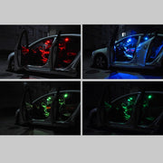 Lampada da lettura a LED per cupola per auto con telecomando bicuspide colorato da 2 pezzi da 36 mm con 6 luci a LED, Car Dome Lamp