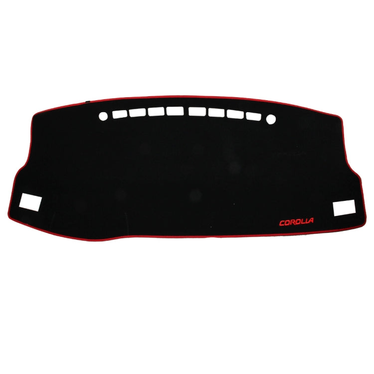 Copertura dei tappetini del cruscotto della protezione solare del pannello strumenti della luce dell'auto per Toyota New Corolla (2014-2018), notare il modello e l'anno, For Toyota