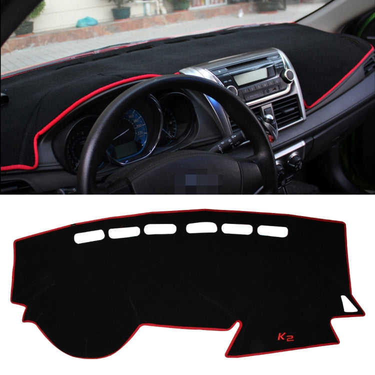 Copertura dei tappetini del cruscotto della protezione solare del pannello strumenti della luce dell'auto per Kia K2, notare il modello e l'anno, For Kia