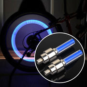 Lampada per pneumatici da 2 pezzi con batteria per auto moto bici