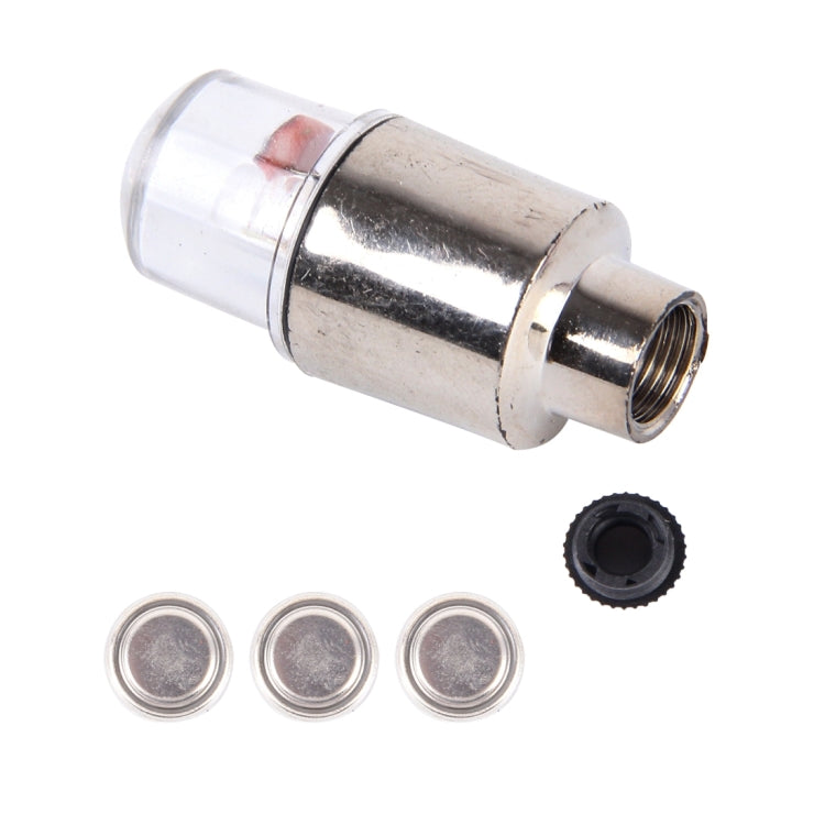 Lampada per pneumatici con luce per tappo valvola da 2 pezzi con batteria per auto/moto/bici
