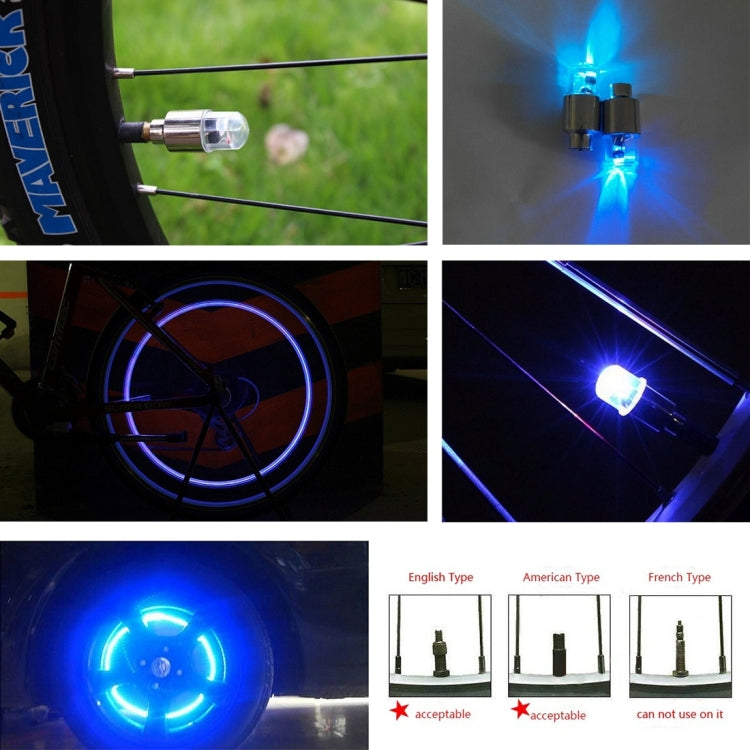 Lampada per pneumatici con luce per tappi valvola 2 pezzi