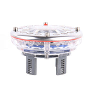4 Luci LED Colorate Solari per Ruote Auto 23cm