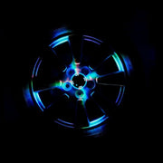 4 Luci LED Solari Colorate per Ruote Auto 23cm