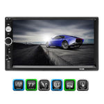 7010B HD 2 Din Ricevitore radio Bluetooth per auto da 7 pollici Lettore MP5, supporto FM, USB e scheda TF, 7010B