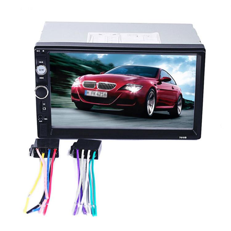 7010B HD 2 Din Ricevitore radio Bluetooth per auto da 7 pollici Lettore MP5, supporto FM, USB e scheda TF, 7010B