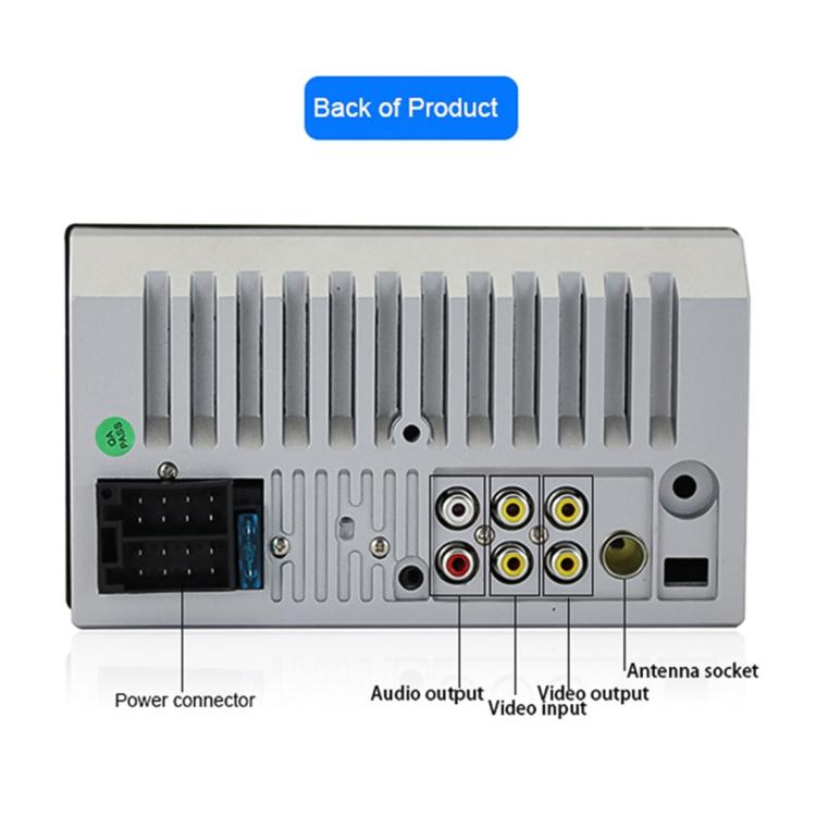 7010B HD 2 Din Ricevitore radio Bluetooth per auto da 7 pollici Lettore MP5, supporto FM, USB e scheda TF, 7010B