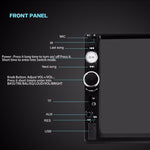 7010B HD 2 Din Ricevitore radio Bluetooth per auto da 7 pollici Lettore MP5, supporto FM, USB e scheda TF, 7010B