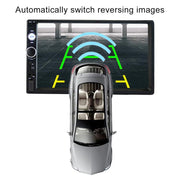 7010B HD 2 Din Ricevitore radio Bluetooth per auto da 7 pollici Lettore MP5, supporto FM, USB e scheda TF, 7010B