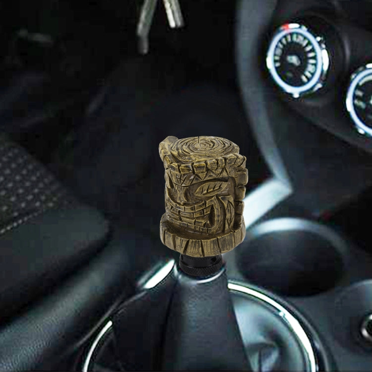 Pomelli del cambio modificati in resina con leva del cambio per auto a forma di avatar in legno universale, Wood Avatar Shape
