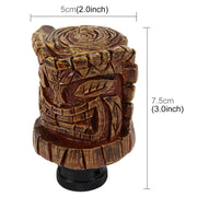 Pomelli del cambio modificati in resina con leva del cambio per auto a forma di avatar in legno universale, Wood Avatar Shape