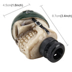 Teschio universale con forma di cappello Pomello del cambio per auto Pomello del cambio per auto modificato Pomello della leva del cambio automatico Pomello del cambio in resina, Skull Head Shape 5