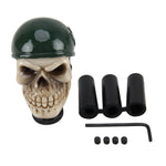 Teschio universale con forma di cappello Pomello del cambio per auto Pomello del cambio per auto modificato Pomello della leva del cambio automatico Pomello del cambio in resina, Skull Head Shape 5