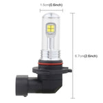 2 PZ 9006 40W 800 LM 6000K 8 LED CREE Fendinebbia per auto, DC 12V, 9006