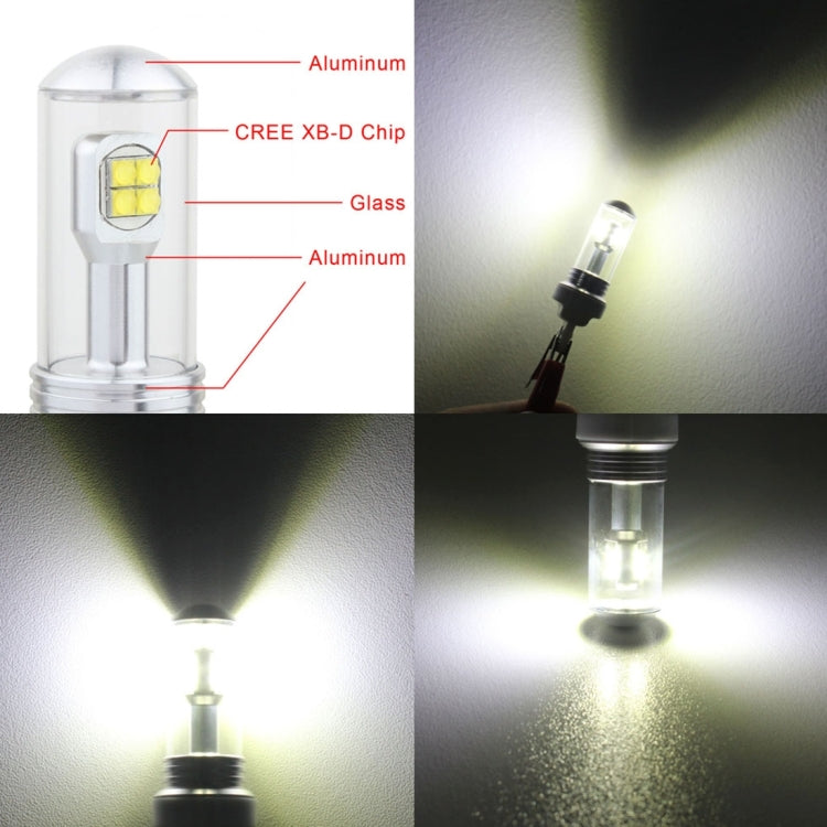2 PZ 9006 40W 800 LM 6000K 8 LED CREE Fendinebbia per auto, DC 12V, 9006