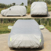 Telo copriauto SUV, in tessuto Oxford, antipolvere, impermeabile, ignifugo, traspirante, per interni ed esterni, protezione solare UV e neve, resistente alla polvere, con strisce di avvertenza, 183inch (M)/Fits Cars up to 4.7m(183 inch) in Length