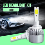 2 pezzi 880/881 18W 1800LM 6000K impermeabile IP68 faro LED per auto con 2 lampade LED COB, DC 9-36V, 880/881