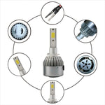2 pezzi 880/881 18W 1800LM 6000K impermeabile IP68 faro LED per auto con 2 lampade LED COB, DC 9-36V, 880/881