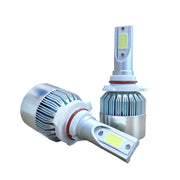 2 fari LED per auto 9005 18W 1800LM 6000K IP68 impermeabili con 2 lampade LED COB, DC 9-36V, 9005