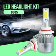 2 fari LED per auto 9005 18W 1800LM 6000K IP68 impermeabili con 2 lampade LED COB, DC 9-36V, 9005