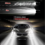 2 fari LED per auto 9005 18W 1800LM 6000K IP68 impermeabili con 2 lampade LED COB, DC 9-36V, 9005