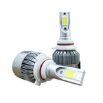 2 fari LED per auto C9 9006 18W 1800LM 6000K impermeabili IP68 con 2 lampade LED COB, DC 9-36V, 9006
