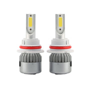 2 pezzi 9007 18W 1800LM 6000K impermeabile IP68 faro LED per auto con 2 lampade LED COB, DC 9-36V, 9007